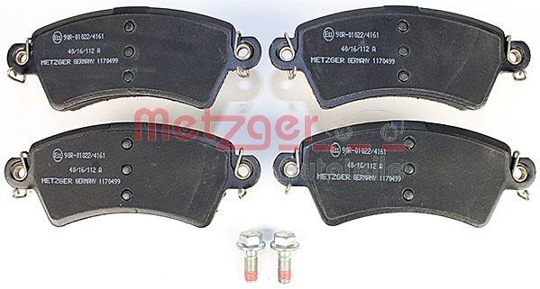 METZGER 1170499 Bremsbelagsatz, Scheibenbremse